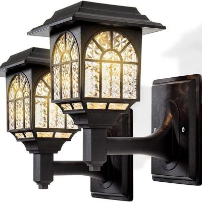 The Range 2 Pack Waterproof LED Solar Lights - Black
