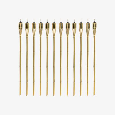 The Range Bamboo Garden Torches - Pack of 12 - Natural