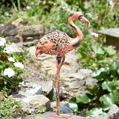The Range Solar Silhouette Flamingo Light  - Bronze