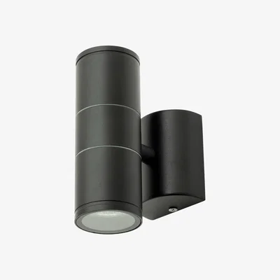 The Range Irela Outdoor Up and Down Wall Light - Black