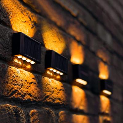 The Range Solar Up and Down Wall Fence Light - Warm White / 4