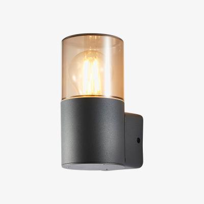 The Range Tegan Outdoor Round Up Wall Light - Anthracite
