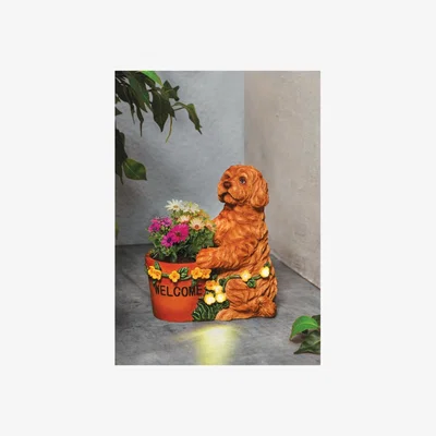 The Range Vinnie Solar Dog Planter