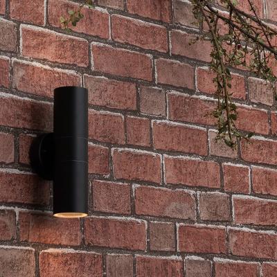 The Range Up Down Black Outdoor Garden Stainless Steel Wall Light - Black