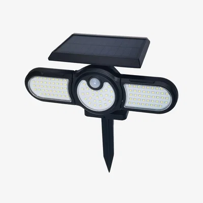 The Range 5W Solar Flood Light with PIR Sensor IP44 - Black