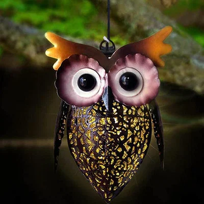 The Range Solar Owl Light Garden Decoration - Solar owl