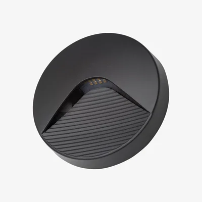 The Range Outdoor Rounded Surface Brick Wall Light - Dark Grey