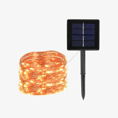 The Range Solar Copper Wire Outdoor Waterproof Light String - Warm Light-22 Meters 200LED