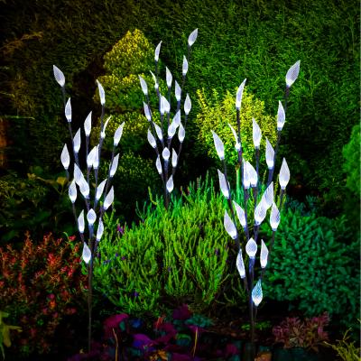The Range 3PCS White Solar Powered Tree Leaf Branches  - White