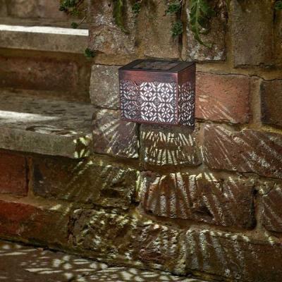 The Range Set Of 4 Maroc Wall Fence Solar Light  - Bronze