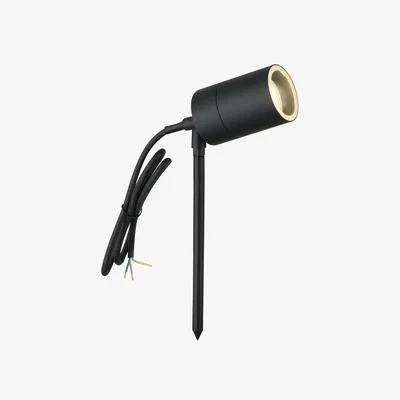 The Range Blaze Outdoor Spike Light - Black And Clear Glass