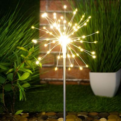 The Range 120 LED Solar Powered Firework Starburst Garden Outdoor Stake Light - 120 LED Firework Stake Light