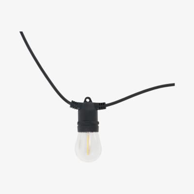 The Range Zion 10 Pack Outdoor Solar Power Festoon Light Kit - Black