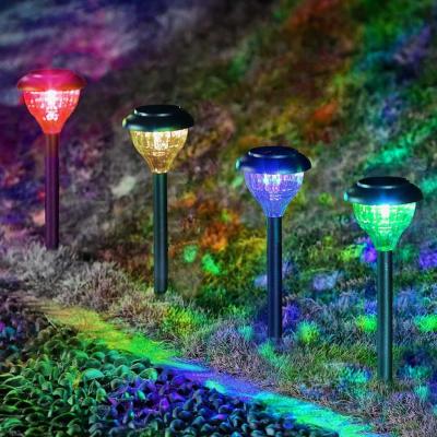 The Range Set Of 4 Colour Changing Solar Stakes - Black