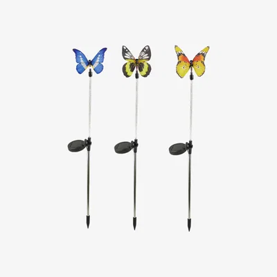 The Range 2 Piece Solar Lily Flower Stake Street Light Luminous Ground Lamp - Yellow