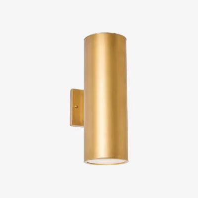 The Range Haddon Up and Down Outdoor Wall Light - Gold