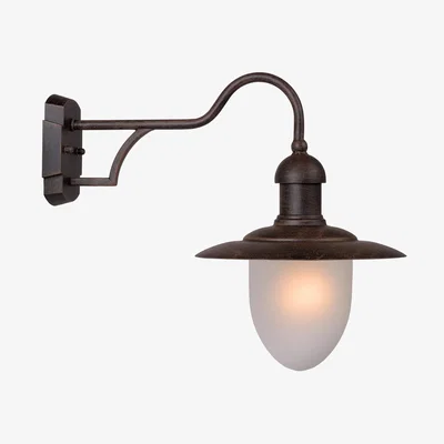The Range Aruba Cottage Classic Wall Light Outdoor Rust Brown IP44 - Rust brown