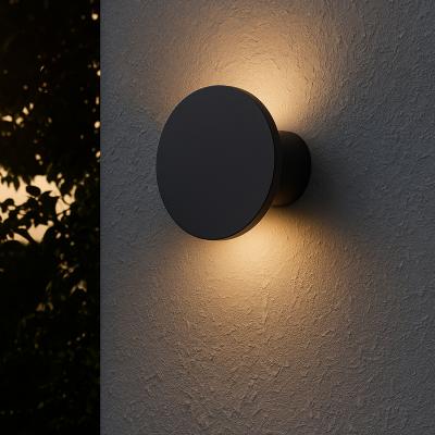 The Range Eglo Rigosa Modern LED Black Steel Outdoor Wall Light - Black