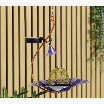 The Range Solar Hanging Flower Birdfeeder