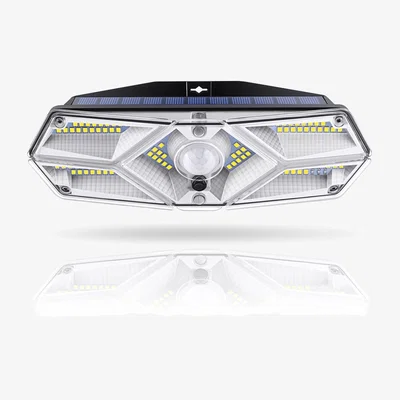 The Range Solar LED Motion Activated Wall Light - Black