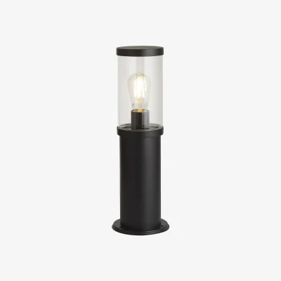 The Range Bakerloo Outdoor Post - Black Metal  Polycarbonate - Black / 14cm