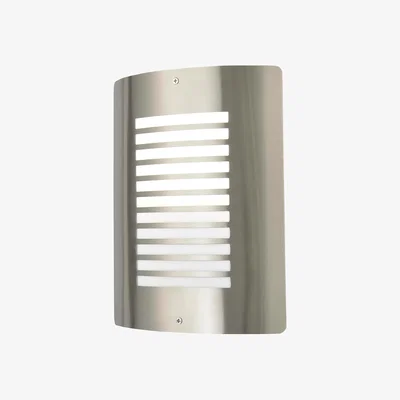The Range Sigma Outdoor Slatted Wall Light - Stainless Steel