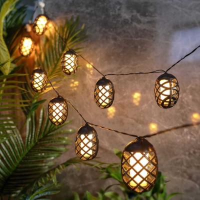 The Range Flame Solar String Lights  - Black