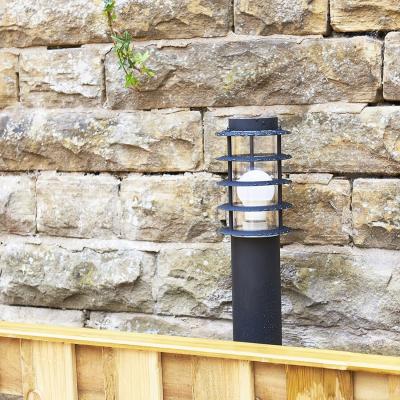 The Range Wharf 4 Pack Black Outdoor Bollard Light - Black