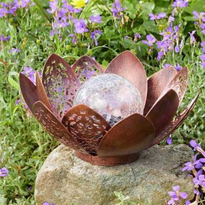 The Range Solar Lotus Ornament Light  - Bronze