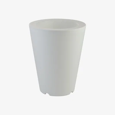 The Range Solar Powered Flower Pot  - White