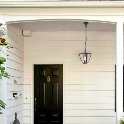 The Range CGC VIOLET Black Outdoor Chain Hanging Lantern Light - black