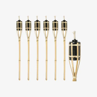The Range Bamboo Garden Fire Torches - 60cm - Pack of 6 - Neutral