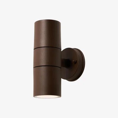 The Range Fibo Rust Up and Down Outdoor Wall Light - Rust / 1