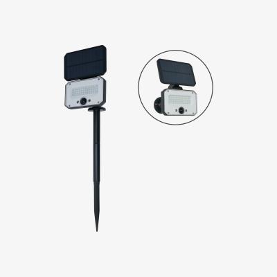 The Range Sampson Solar Power Floodlight with Ground Spike - Black