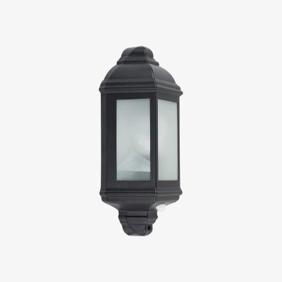 The Range Kayleigh Black Outdoor Wall Lantern - Black
