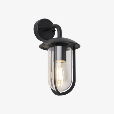 The Range Bronty Outdoor Wall Light - Black And Clear Pc