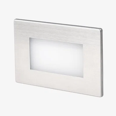 The Range Gron LED Outdoor Recessed Wall Light - Matt Nickel