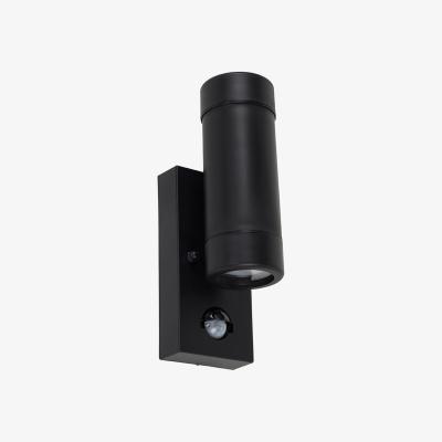 The Range Black IP44 Rated Outdoor Garden Up Down Wall Light With PIR Motion Sensor - Black