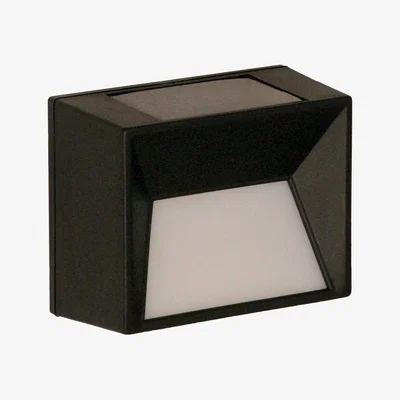 The Range Luxform 15Lm Plastic Fence Light Skye 30109 - Black