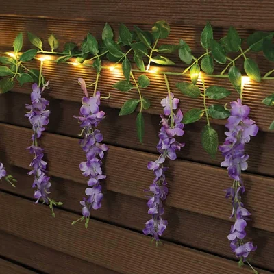 The Range Wisteria String Solar Light - Purple