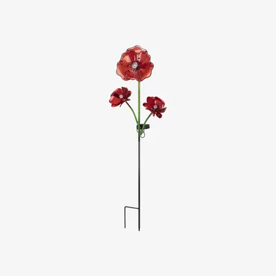 The Range Solar Poppy Stake Light