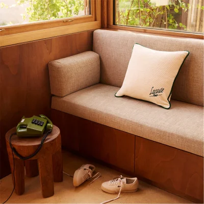 Amara L Velvet Cushion Cover - Ivoire