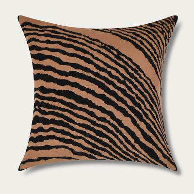 Bombinate.com Hazelnut Wood Block Square Cushion Cover