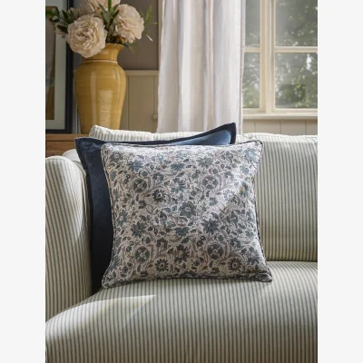 Cox and Cox Isha Hand Block Printed Cushion Cover