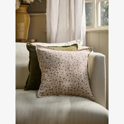Cox and Cox Malini Hand Block Printed Cushion Cover