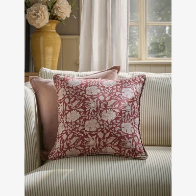 Cox and Cox Rani Hand Block Printed Cushion Cover