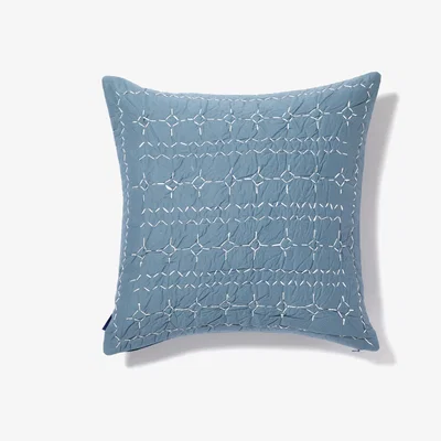 The Conran Shop Rice Stitch Cushion Cover in Blue 45cm x 45cm