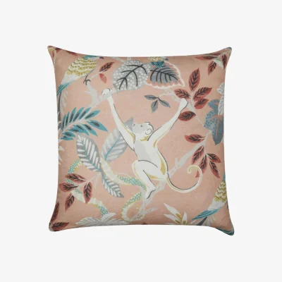 Casa by JJ Jane Churchill Pink Monkey Cushion Cover
