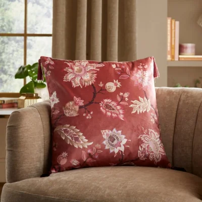 Dunelm Jacobean Printed Square Cushion Cover