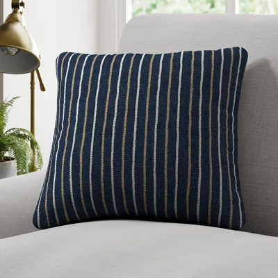 Dunelm Cromer Stripe Made to Order Cushion Cover Cromer Stripe Indigo